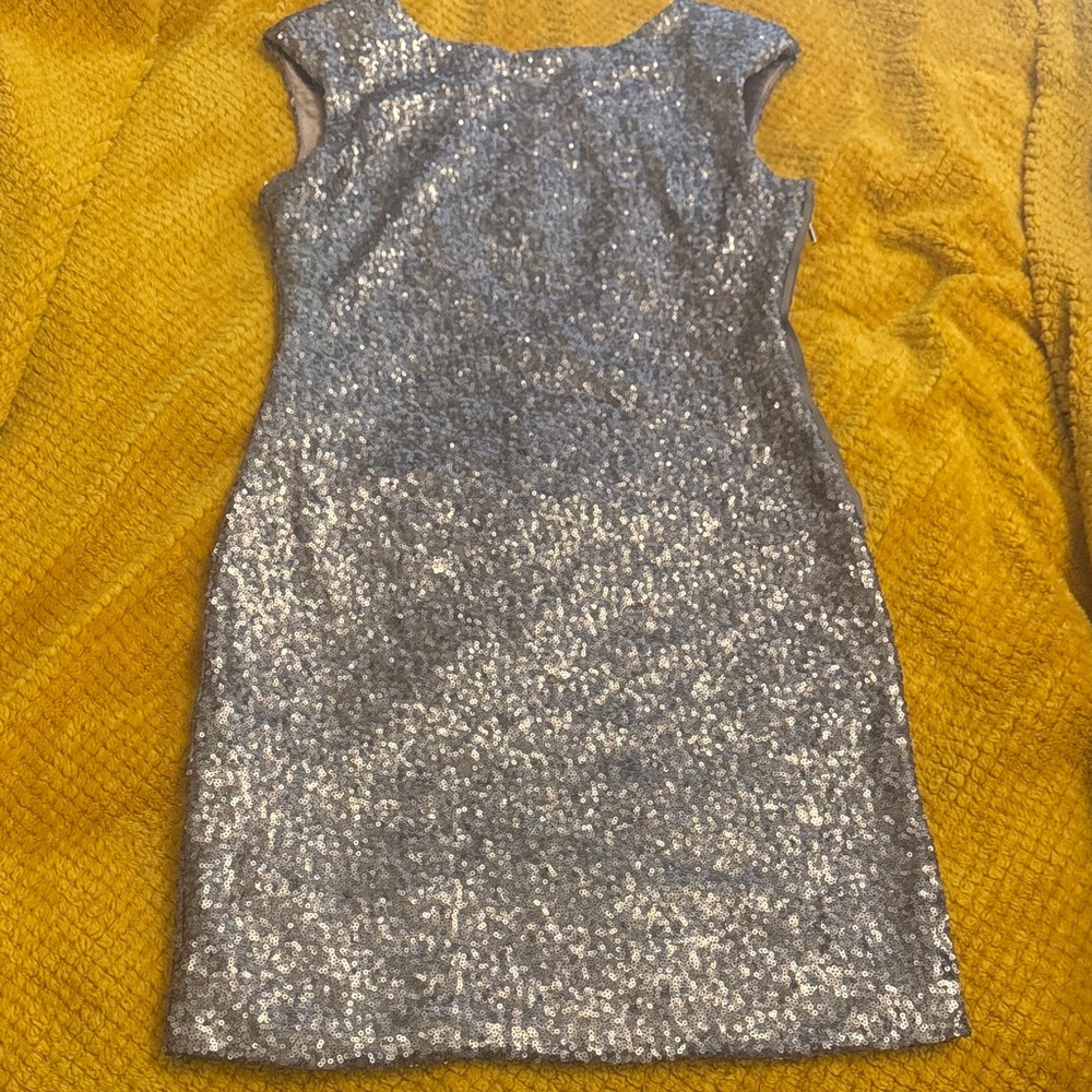 Esley Silver Sequin Mini Dress